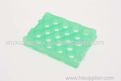 green plastic blister trays for auto parts vaccum forming blister packaging trays material PET