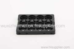 customized PET black plastic blister trays perforate fold blister packaging containers