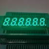 Pure Green 8mm 6 Digit 7 Segment LED Display common cathode for Instrument Panel