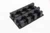 PET black plastic blister trays vacuum forming blister packaging insert tray supplier