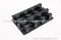 PET black plastic blister trays vacuum forming blister packaging insert tray supplier