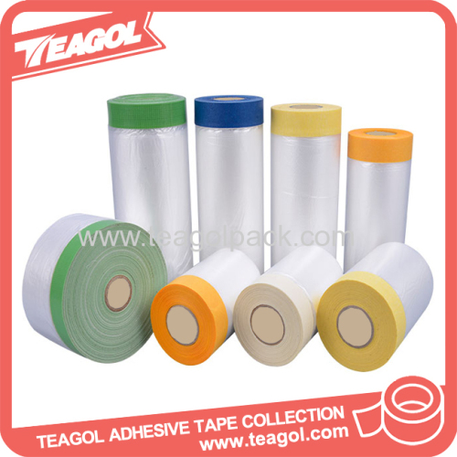 Pre Taped Masking Film (Paper)& Drop Cloth 2700mm 2100mm 1400mm 1100mm 550mm 300mm