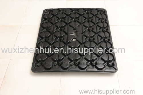 black plastic blister shipping trays vaccum forming blister packaging inner tray transit pallets
