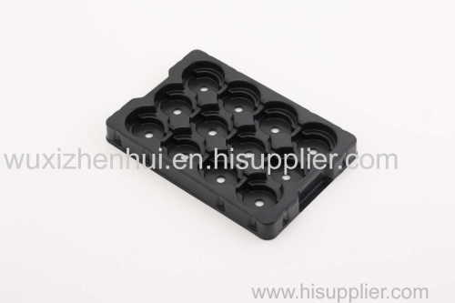 recyclable PET black plastic blister trays for auto parts vaccum forming punch blister packaging trays