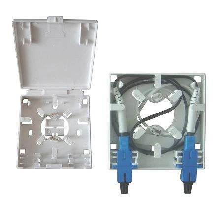 Optical Socket For 2 indoor cable or drop cable Optical Network Terminal Box