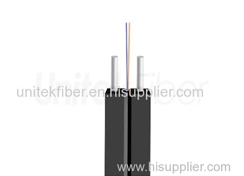 Indoor FTTH Drop Fiber Optic Cable 1 2 4 Fibers GJXH SM G652D G657A1 G657A2 LSZH White/Black