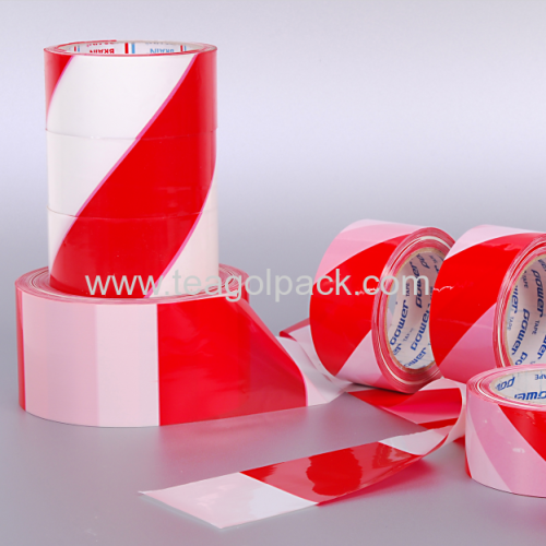 PE Non-Adhesive Barrier Tape Red/White &Yellow/Black Stripe
