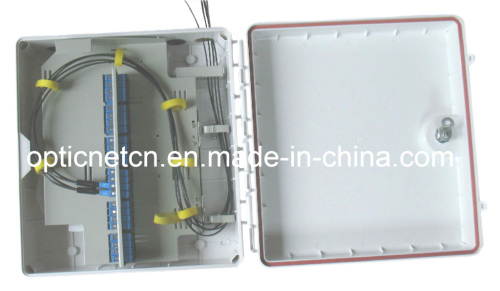 Outdoor MDU Splitter Terminal 32 fibers Wall Mount Fiber Termination Box Fiber Optic Splitter Box