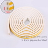 D-Shape 7.5mmx9mm Weather Stripping Tape 6M(3mx2rolls); D Shape Self-Adhesive Rubber Seal Strip 6M L Gray.