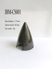 1Pc Light Carbon Fiber Spinner 2-blade Prop Cone For RC Airplane Model 2.75''
