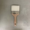 #650 Professional high quality beech wooden handle paint brush with soft white synthetic filament