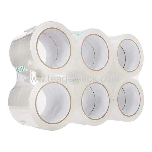 38micx48mmx115M 6PK Clear BOPP Packing Tape(440182); Horizontal Shrinkwrap/Flat Shrinkwrap