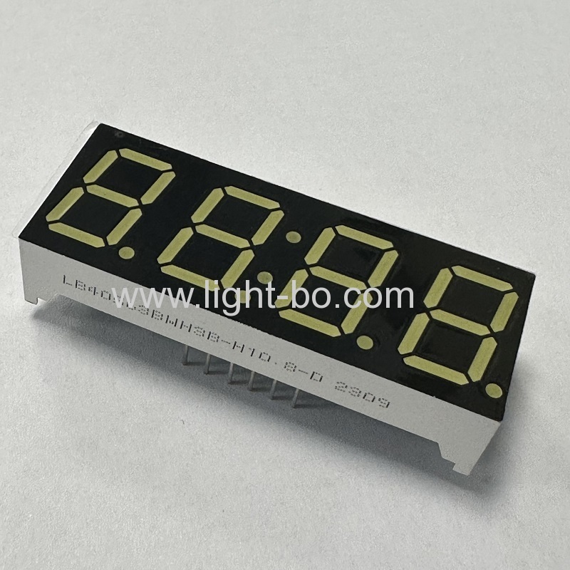 Pure White 0.56" 4 Digit 7 Segment LED Clock Display Common Anode for microwave timer control