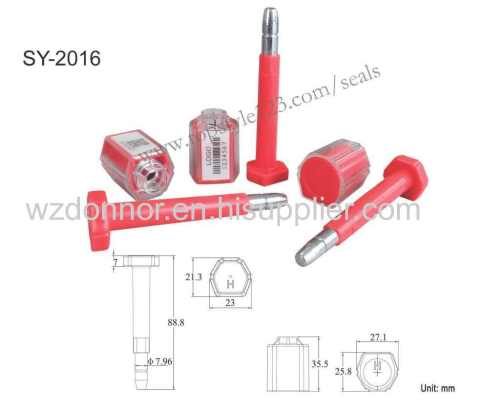 SY2016 High Security heavy duty container bolt seals anti-tamper proof container locks