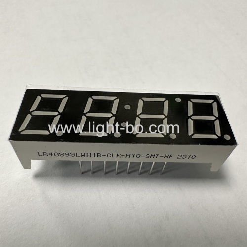 Pure white 0.39  4 Digit 7 Segment LED Clock Display HALOGEN FREE for Air Fryer
