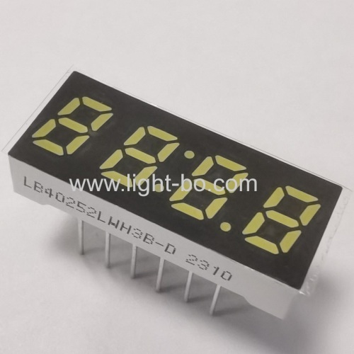 Ultra white Small Size 0.25  4 Digit 7 Segment LED Clock Display common cathode for small home appliances