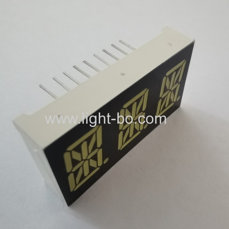 Ultra bright white Triple Digit 14 Segment Alphanumeric LED Display Common cathode for Air Fryer