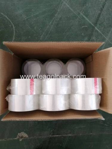 43micx48mmx60M 6PK OPP Packing Tape(LLC PE) Clear Horizontal Shrink wrap/Flat Shrink wrap