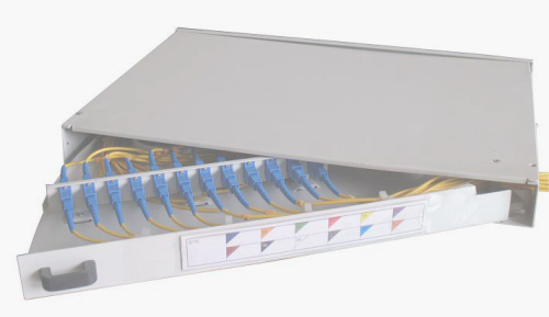 19' Rack Mounting ODF 12 fibers Optical Fiber Distribution Box Optical Distribution Cabinet Fiber Optic Wall Box