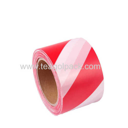 70mmx200M PE Barrier Tape Red/White(11854F)Non-Adhesive