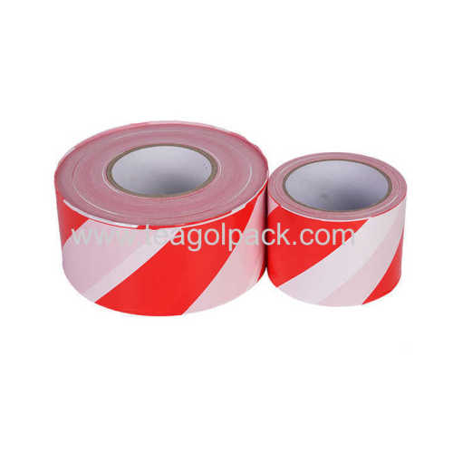 70mmx200M PE Barrier Tape Red/White(11854F)Non-Adhesive