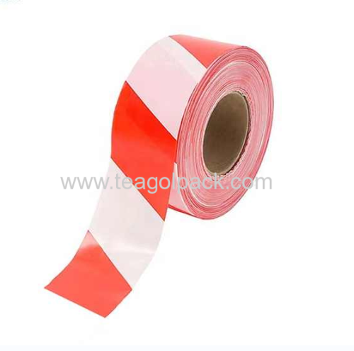 50mmx25M PE Barrier Tape Red/White(11858M)Non-Adhesive