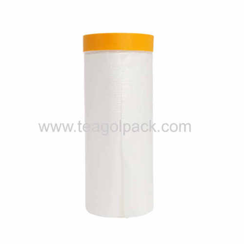 1100mmx33M Masking Film With Washi Paper Tape/1100mmx33M Pre-Taped Gold Masking Film