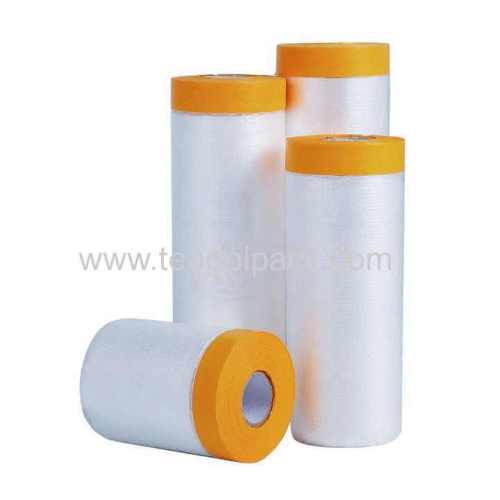 2700mmx16M Washi Paper Per-Taped Masking Film/2700mmx16M Masking Film With Rice Paper Tape