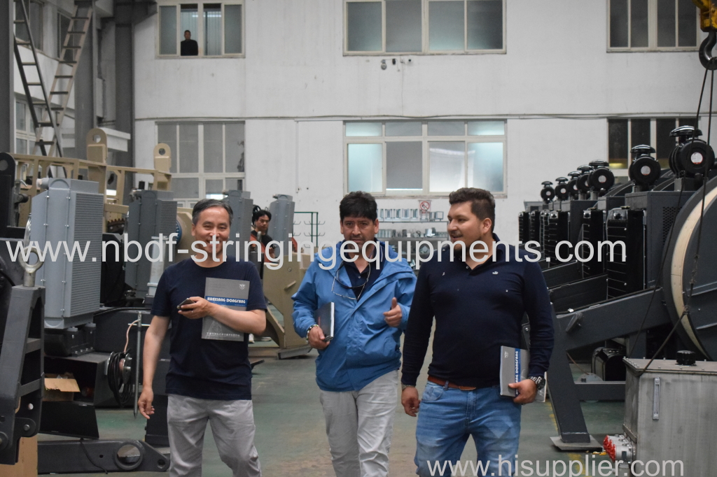 Customers visit our factory for stringing equipment and tools