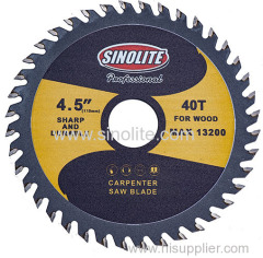 4.5 inch TCT Wood Saw Blade Professional Quality