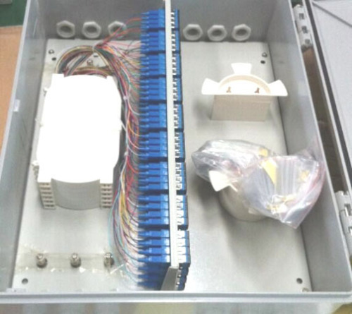 Outdoor Fiber Optical Distribution Box 96 fibers Telecommunication Distribution Box Splitter Distribution Box