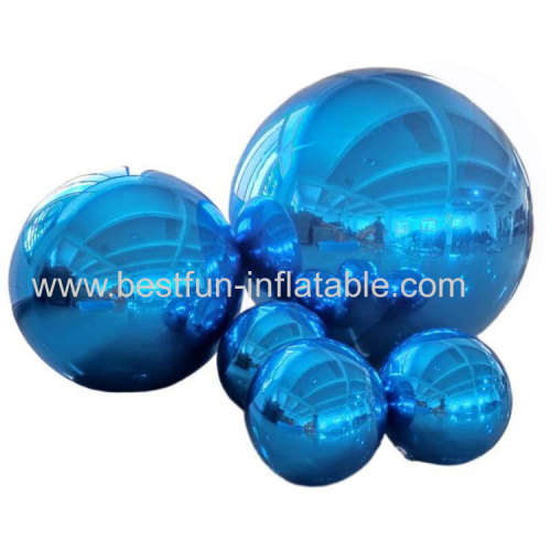 Red Christmas Decoration Inflatable Reflective Mirror Balloon Party Event Advertising Inflatable Sphere Mirror Ball For