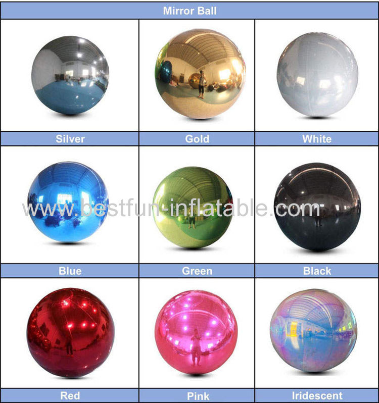 what is the usage of inflatable mirror ball