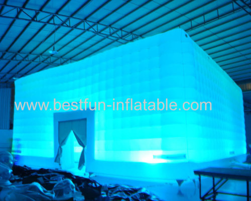 Outdoor Led Light Inflatable Wedding Tent Party Giant Inflatable Disco Cube Tent Inflatable Nightclub