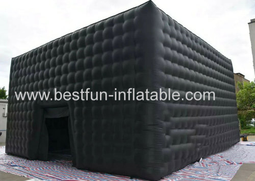 black inflatable club tent inflatable party club led inflatable club with light