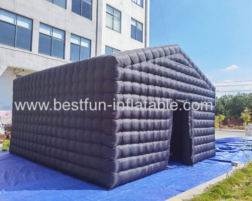 black inflatable club tent inflatable party club led inflatable club with light