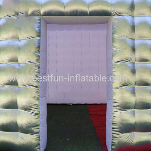 Giant Silver Commercial Inflatable Cube Tent for Party Events Outdoor Inflatable Party Tent Inflatable Nightclub