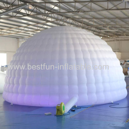 inflatable white tents dome inflatables air tents with light led light inflatable club