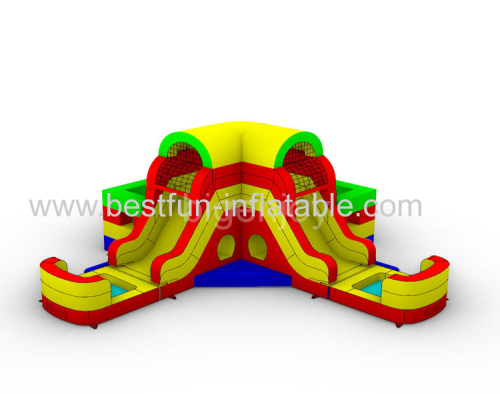 maze bounce slide for kids inflatable bouncy slide