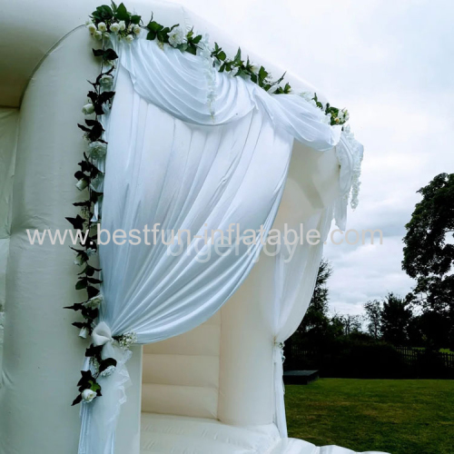 Inflatable White Castle for wedding white bounce house Inflatable wedding Castle