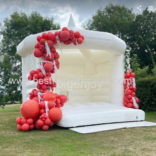 Inflatable White Castle for wedding white bounce house Inflatable wedding Castle