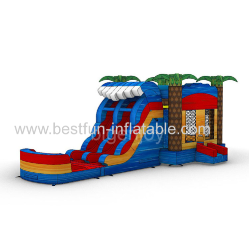 paradase bouncy castle palm tree bouncer inflatables bounce with palm trees