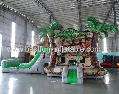 Jurassic Cave 7 in 1 inflatable combo for sale jurassic park bounce house kid bounce house