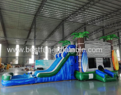Surfs Up 7 in 1 inflatable combo for sale inflatable combo slide bounce house