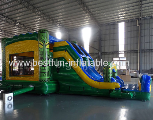 tiki inflatable combo Children Inflatable Castle Outdoor Inflatable Bouncy Castle