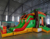 tropical fiesta 7 in 1 combo Inflatable Castle And Slide inflatable tropical combo bounce house