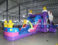 unicorn econo combo unicorn inflatable combo slide bounce house