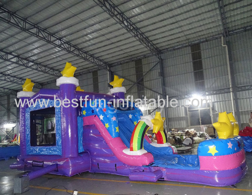 unicorn econo combo unicorn inflatable combo slide bounce house