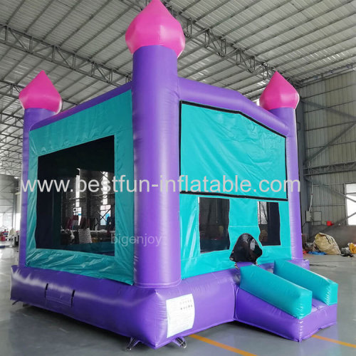 Purple and Blue Panel commercial bounce house for sale large bounce house