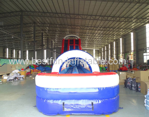 giant American Dual Lane water slide pool inflatable slide outdoor inflatable super slide